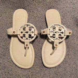 Tory Burch Miller Sandals 36 Bone/Cream